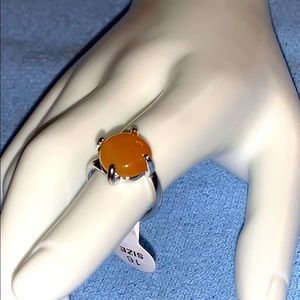 Natural Stone Stainless Steel Ring